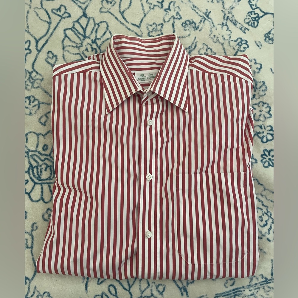 Luigi Borrelli Striped Men's Dress Shirt